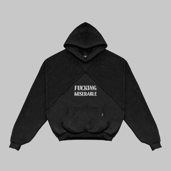 SLIGHTLY DISAPPOINTING HOODIE 1.0 - FUCKING MISERABLE - SDF.RIP