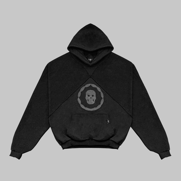 SLIGHTLY DISAPPOINTING HOODIE 1.0 - STEALTH LOGO - SDF.RIP